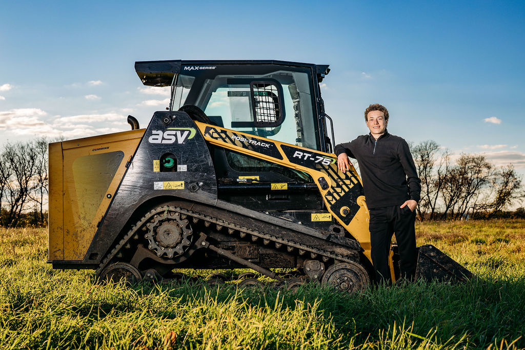 ASV RT-75 skid steer forestry mulching in Minnesota